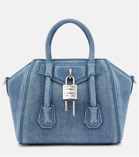 givenchy antigona lock mini|givenchy mini antigona lock denim tote bag.